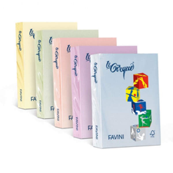 Carta Le Cirque - A4 - 160 gr - rosa pastello 108 - Favini - conf. 250 fogli Carta Le Cirque - A4 - 160 gr - rosa pastello 108 - Favini - conf. 250 fogli