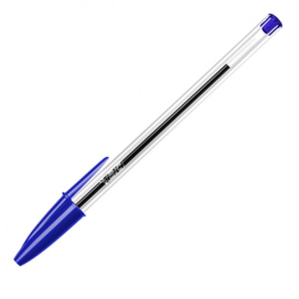 Penna a sfera Cristal - punta media 1,0mm - blu - Bic - conf. 50 pezzi Penna a sfera Cristal - punta media 1,0mm - blu - Bic - conf. 50 pezzi