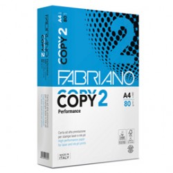 Carta Copy 2 - A4 - 80 gr - bianco - Fabriano - conf. 500 fogli