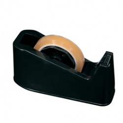 Dispenser per nastro adesivo - 33/66 m - nero - Lebez