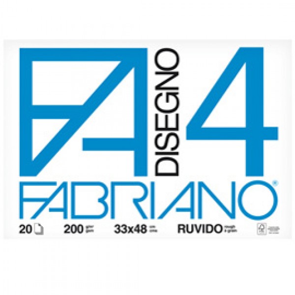 Album F4 - 33x48cm - 220gr - 20 fogli - ruvido - Fabriano Album F4 - 33x48cm - 220gr - 20 fogli - ruvido - Fabriano