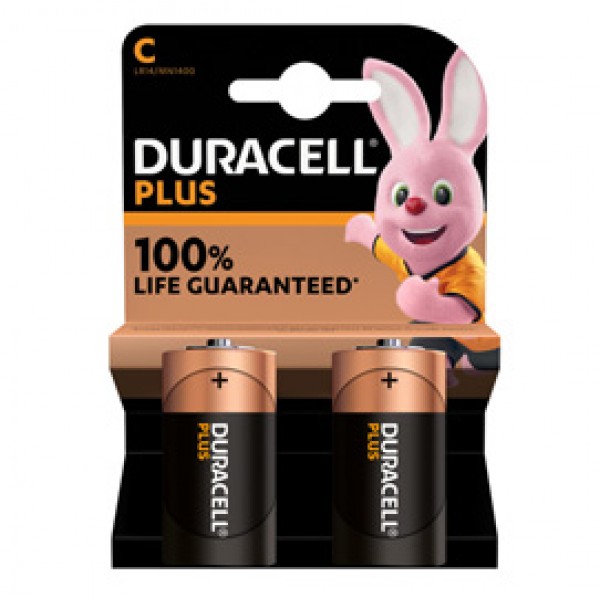 Pile Mezza Torcia C Plus100 - MN1400 - Duracell - blister 2 pezzi Pile Mezza Torcia C Plus100 - MN1400 - Duracell - blister 2 pezzi