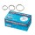 Anelli metallici - 3,5 cm - per rilegatura - Lebez - conf. 100 pezzi