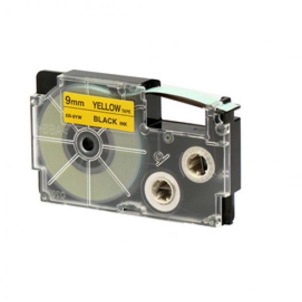 Nastro - 9 mm x 8 mt - nero/giallo - Casio Nastro - 9 mm x 8 mt - nero/giallo - Casio