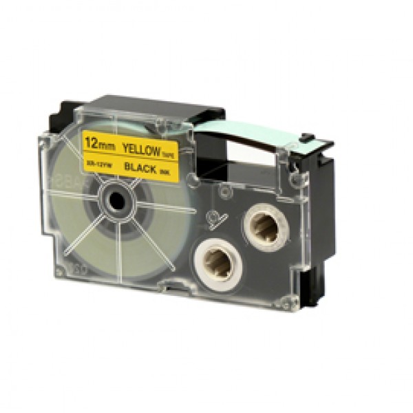 Nastro - 12 mm x 8 mt - nero/giallo - Casio Nastro - 12 mm x 8 mt - nero/giallo - Casio