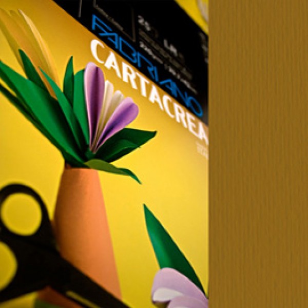 Cartoncino CartaCrea - 35x50cm - 220gr - marrone 106 - Fabriano - blister 10 fogli Cartoncino CartaCrea - 35x50cm - 220gr - marrone 106 - Fabriano - blister 10 fogli
