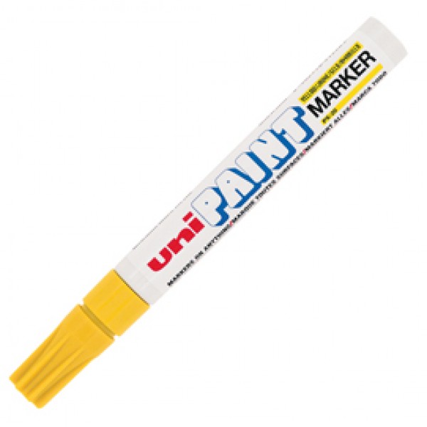 Marcatore Uni Paint PX20 - punta 2,8mm - giallo - Uni Mitsubishi Marcatore Uni Paint PX20 - punta 2,8mm - giallo - Uni Mitsubishi