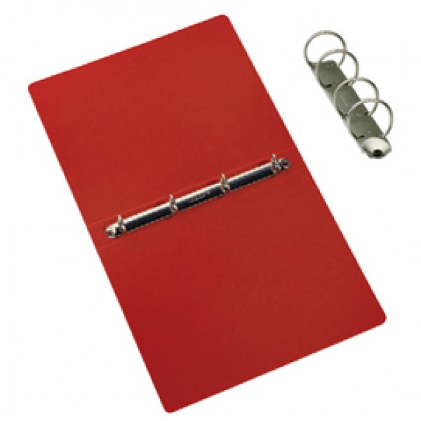 Raccoglitore Presspan - 4 anelli 25 mm - dorso 3 cm - 25x33 cm - rosso - Cartotecnica del Garda Raccoglitore Presspan - 4 anelli 25 mm - dorso 3 cm - 25x33 cm - rosso - Cartotecnica del Garda
