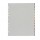 Separatore - 12 tacche personalizzabili - PP - 22x30 cm - grigio - Favorit