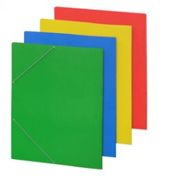 Cartellina con elastico - cartone plastificato - 50x70 cm - azzurro - Cartotecnica del Garda