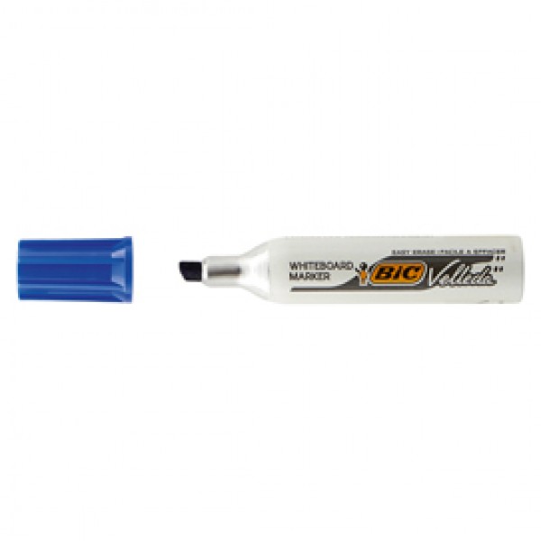 Pennarello Whiteboard Marker Velleda 1781 - punta a scalpello da 3,2 a 5,5mm - blu - Bic