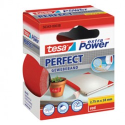 Nastro adesivo telato XP Perfect - 38 mm x 2,7 m - rosso - Tesa®