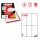 Etichetta adesiva C542 - permanente - 70x148 mm - 6 etichette per foglio - bianco - Markin - scatola 100 fogli A4