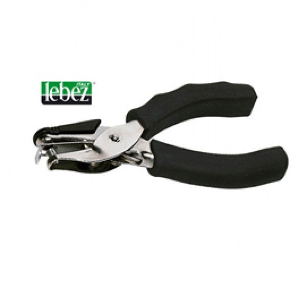 Perforatore a pinza 5840 - 1 foro 6 mm - impugnatura gommata - nero - Lebez Perforatore a pinza 5840 - 1 foro 6 mm - impugnatura gommata - nero - Lebez