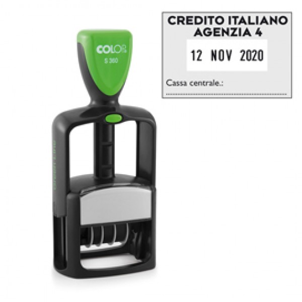 Timbro Datario Office S 360 - autoinchiostrante - personalizzabile - 30x45 mm - Colop® Timbro Datario Office S 360 - autoinchiostrante - personalizzabile - 30x45 mm - Colop®