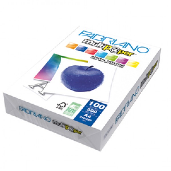 Carta Multipaper - A3 - bianco - 100 gr - Fabriano - conf. 500 fogli Carta Multipaper - A3 - bianco - 100 gr - Fabriano - conf. 500 fogli