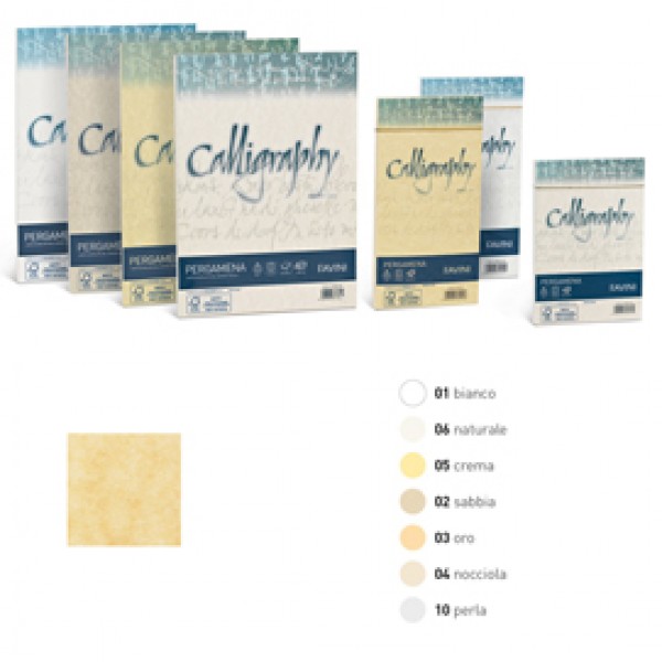 Carta Calligraphy Pergamena - A4 - 90 gr - A4 - sabbia 02 - Favini - conf. 50 fogli Carta Calligraphy Pergamena - A4 - 90 gr - A4 - sabbia 02 - Favini - conf. 50 fogli