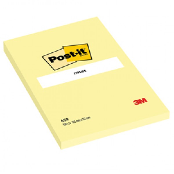 Blocco foglietti - 659 - 102 x 152 mm - giallo Canary™ - 100 fogli - Post it® Blocco foglietti - 659 - 102 x 152 mm - giallo Canary™ - 100 fogli - Post it®