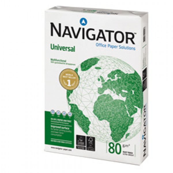 Carta bianca Navigator Universal in mini pallet - A4 - 80 gr - bianco - risma 500 fogli - ordine max 1 mini pallet da 50 risme Carta bianca Navigator Universal in mini pallet - A4 - 80 gr - bianco - risma 500 fogli - ordine max 1 mini pallet da 50 risme