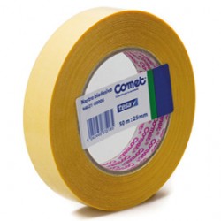 Nastro biadesivo - 50 m x 25 mm - trasparente - Comet