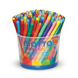 Pennarelli Turbo Color - punta ø2,8mm - colori assortiti - Giotto - barattolo 96 pezzi