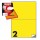 Etichetta adesiva C509 - permanente - 210x148,5 mm - 2 etichette per foglio - giallo - Markin - scatola 100 fogli A4