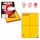 Etichetta adesiva C519 - permanente - 105 x148,5 mm - 4 etichette per foglio - giallo - Markin - scatola 100 fogli A4