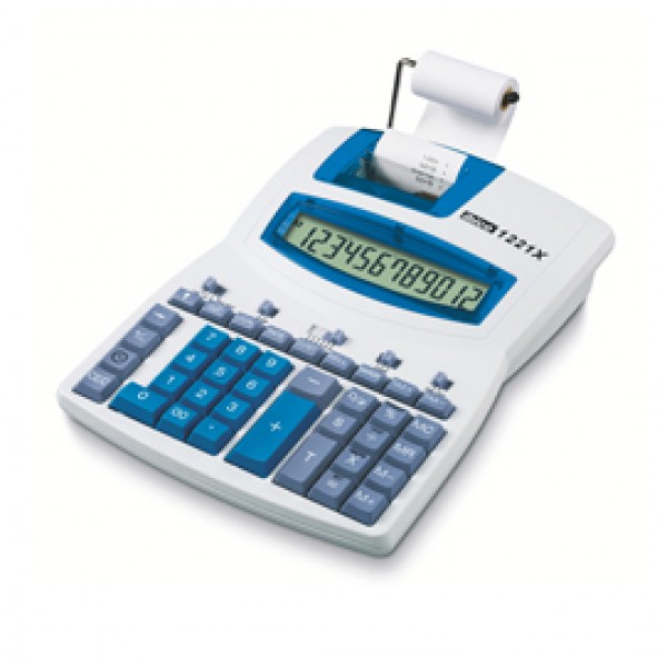 Calcolatrice da tavolo scrivente 1221X - 12 cifre - bianco - Ibico