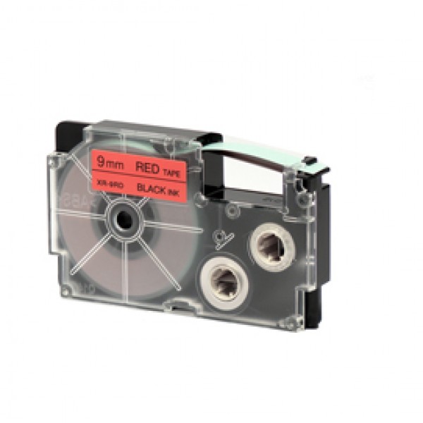 Nastro - 9 mm x 8 mt - nero/rosso - Casio Nastro - 9 mm x 8 mt - nero/rosso - Casio