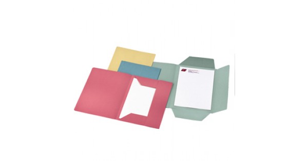 Cartellina 3 Lembi In Cartoncino Manilla 150 Gr - 25x33 Cm, Azzurro, Confezione Da 50 | 100% Riciclata, Made In Italy - Foto 8