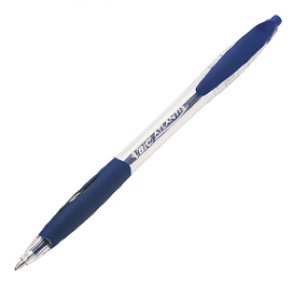 Penna a sfera a scatto Atlantis Classic - punta 1,0mm - blu - Bic - conf. 12 pezzi Penna a sfera a scatto Atlantis Classic - punta 1,0mm - blu - Bic - conf. 12 pezzi