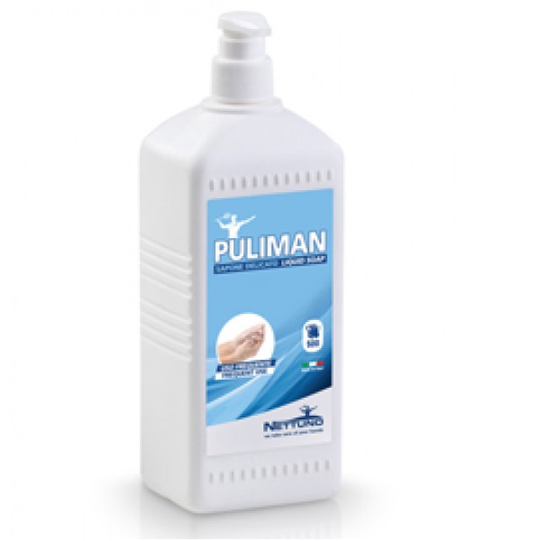 Sapone liquido Puliman - lavanda - Nettuno - flacone dispenser da 1 L Sapone liquido Puliman - lavanda - Nettuno - flacone dispenser da 1 L