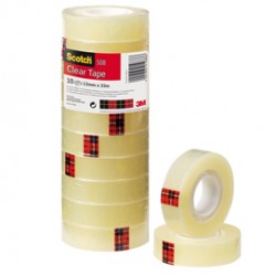 Nastro adesivo Scotch® 508 - 15 mm x 33 mt - trasparente - Scotch® - torre 10 rotoli