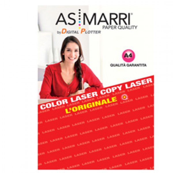 Carta Photo LL 8972 - laser - A4 - 170 gr - 100 fogli - effetto lucido fronte/retro - bianco - As Marri