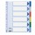 Separatore - 6 tasti colorati - PPL - A4 - multicolore - Esselte