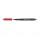 Pennarello Multimark universale permanente con gomma  - punta superfine 0,4mm - rosso - Faber Castell