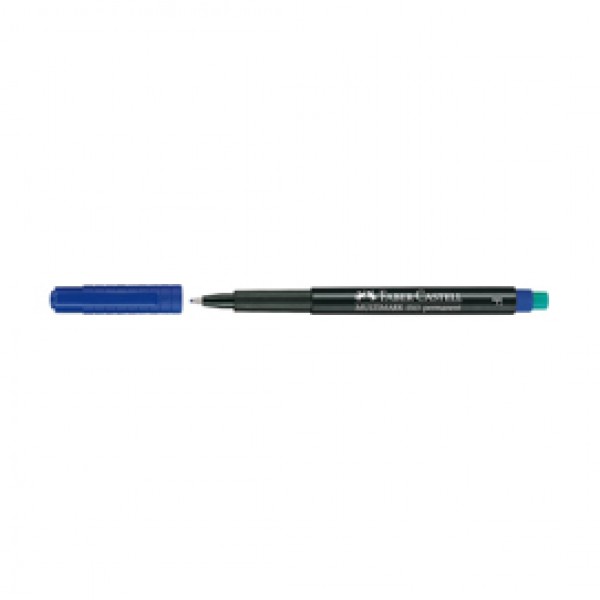 Pennarello Multimark universale permanente con gomma - punta fine 0,6mm - blu - Faber Castell Pennarello Multimark universale permanente con gomma - punta fine 0,6mm - blu - Faber Castell