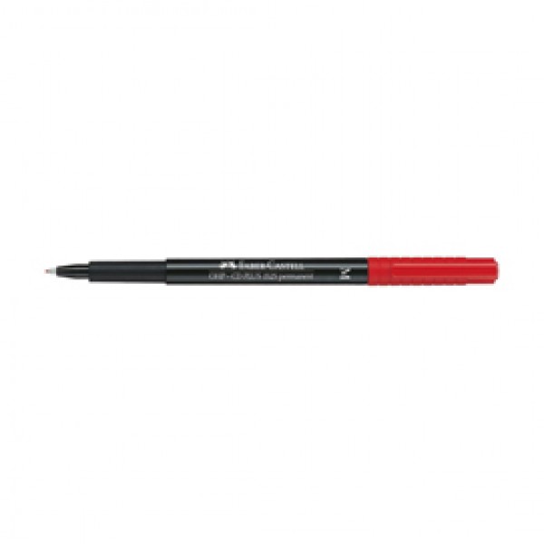 Pennarello Multimark universale permanente con gomma - punta media 1,0mm - rosso - Faber Castell Pennarello Multimark universale permanente con gomma - punta media 1,0mm - rosso - Faber Castell
