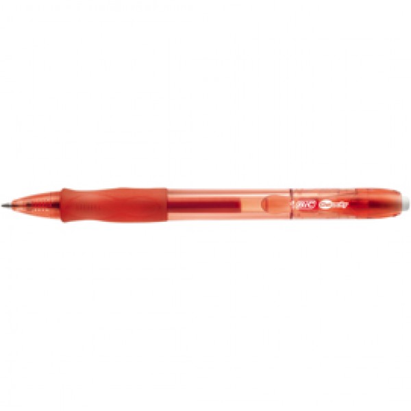 Penna gel a sfera a scatto Gelocity  - punta 0,7mm - rosso - Bic - conf. 12 pezzi