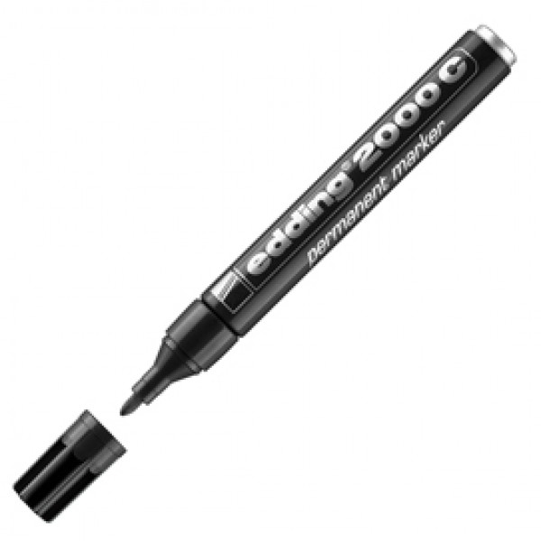 Marcatore permanente 2000C - punta tonda da 1,50mm a 3,00mm - nero - Edding Marcatore permanente 2000C - punta tonda da 1,50mm a 3,00mm - nero - Edding
