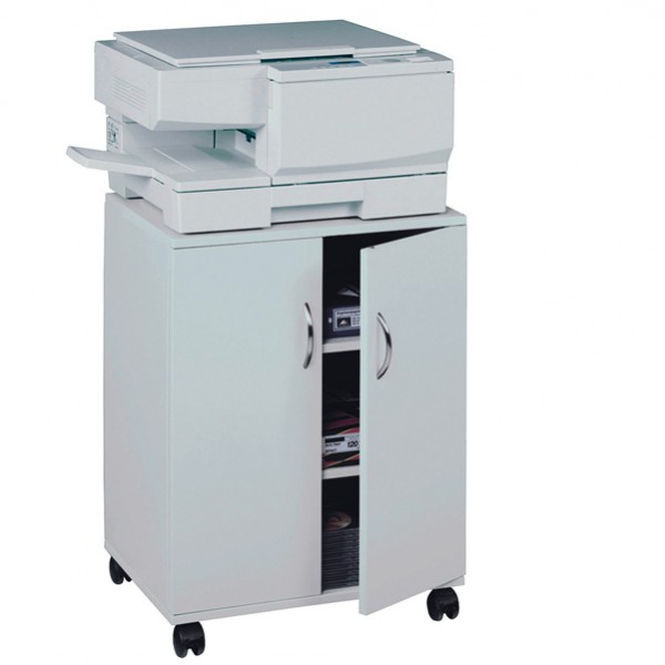 Mobiletto Multifunzione 74/53 - con ante alte e ruote - 4 ripiani - 52,8 x 40 x 73,7 cm - grigio - Durable Mobiletto Multifunzione 74/53 - con ante alte e ruote - 4 ripiani - 52,8 x 40 x 73,7 cm - grigio - Durable