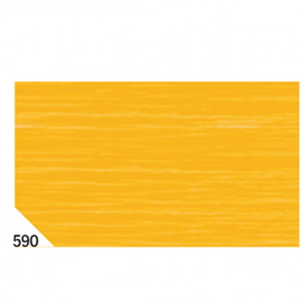 Carta crespa - 50 x 250 cm - 48 gr/m² - arancio 590 - Rex Sadoch - conf.10 rotoli