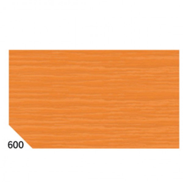 Carta crespa - 50 x 250 cm - 48 gr/m² - arancione 600 - Sadoch - conf.10 rotoli