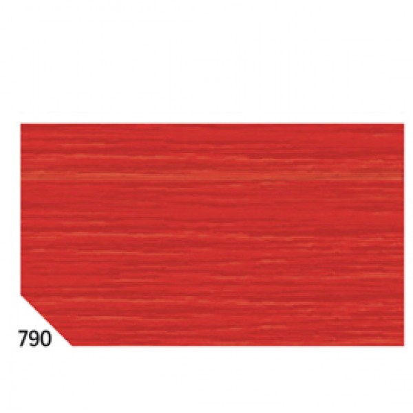 Carta crespa - 50 x 250 cm - 48 gr/m² - rosso ciliegia 790 - Rex Sadoch - conf.10 rotoli Carta crespa - 50 x 250 cm - 48 gr/m² - rosso ciliegia 790 - Rex Sadoch - conf.10 rotoli