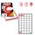Etichetta adesiva A402 - permanente - 37,5x23,5 mm - 60 etichette per foglio - bianco - Markin - scatola 100 fogli A4