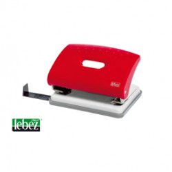 Perforatore 1270 - massimo 16 fogli - 2 fori - passo 8 cm - colori assortiti - Lebez