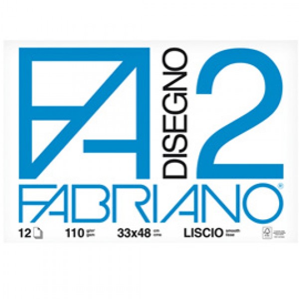 Blocco F2 - 33x48mm - 12 fogli - 110gr - liscio - collato - Fabriano Blocco F2 - 33x48mm - 12 fogli - 110gr - liscio - collato - Fabriano