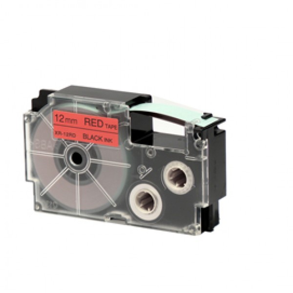 Nastro - 12 mm x 8 mt - nero/rosso - Casio Nastro - 12 mm x 8 mt - nero/rosso - Casio