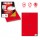 Etichetta adesiva C519 - permanente - 105 x148,5 mm - 4 etichette per foglio - rosso - Markin - scatola 100 fogli A4