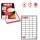 Etichetta adesiva A406 - permanente - 47,5x25,5 mm - 44 etichette per foglio - bianco - Markin - scatola 100 fogli A4